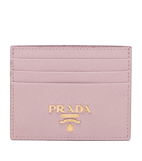 prada saffiano card holder alabaster pink|Alabaster Pink Saffiano and leather card holder .